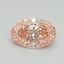 0.51 Ct. Fancy Vivid Pink Oval Lab Grown Diamond