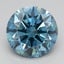2.09 Ct. Fancy Vivid Blue Round Lab Grown Diamond
