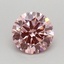 0.59 Ct. Fancy Vivid Pink Round Lab Grown Diamond