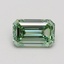 0.70 Ct. Fancy Intense Green Emerald Lab Grown Diamond
