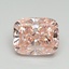 3.07 Ct. Fancy Vivid Pink Cushion Lab Grown Diamond