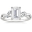Platinum Willow Diamond Ring (1/8 ct. tw.), smalltop view