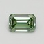 0.73 Ct. Fancy Intense Pacific Green Emerald Lab Grown Diamond