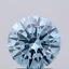 2.03 Ct. Fancy Vivid  Blue Round Lab Grown Diamond