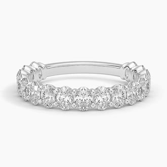 Oval Three-Quarter Coverage Lab Diamond Ring