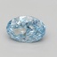 3.08 Ct. Fancy Vivid Blue Oval Lab Grown Diamond