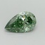 1.57 Ct. Fancy Vivid Green Pear Lab Grown Diamond