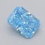 0.30 Ct. Fancy Vivid  Blue Radiant Lab Grown Diamond