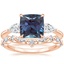 14K Rose Gold Adorned Opera Diamond Ring (1/2 ct. tw.) with Curved Versailles Diamond Ring