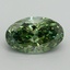 5.13 Ct. Fancy Vivid Green Oval Lab Grown Diamond