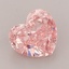 1.79 Ct. Fancy Vivid  Pink Heart Lab Grown Diamond