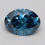 2.00 Ct. Fancy Vivid Blue Oval Lab Grown Diamond