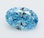 3.01 Ct. Fancy Vivid  Blue Oval Lab Grown Diamond