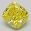 6.06 Ct. Fancy Vivid  Yellow Cushion Lab Grown Diamond