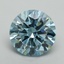 8.68 Ct. Fancy Vivid Blue Round Lab Grown Diamond