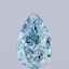 2.06 Ct. Fancy Intense Blue Pear Lab Grown Diamond