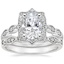 18K White Gold Cadenza Halo Diamond Ring with Tiara Diamond Ring (1/10 ct. tw.)