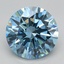 3.01 Ct. Fancy Vivid Blue Round Lab Grown Diamond