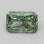 3.03 Ct. Fancy Vivid Green Radiant Lab Grown Diamond
