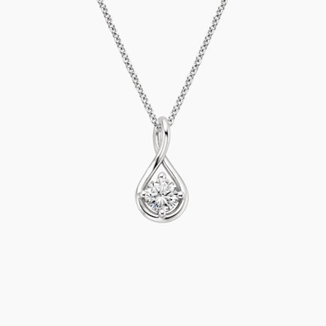 Lab Diamond Twist Pendant (1/2 ct. tw.) - Brilliant Earth