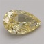 1.28 Ct. Fancy Intense Yellow Pear Lab Grown Diamond