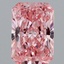 2.09 Ct. Fancy Vivid Pink Radiant Lab Grown Diamond