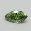 0.52 Ct. Fancy Vivid Green Marquise Lab Grown Diamond