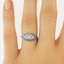 The Jubilee Ring, smalltop view on a hand