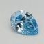 0.61 Ct. Fancy Vivid Blue Pear Lab Grown Diamond