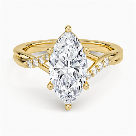 14K Yellow Gold Chamise Diamond Ring (1/15 ct. tw.)