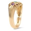 The Kaye Ring, smalltop view on a hand