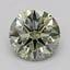 1.05 Ct. Fancy Vivid  Green Round Lab Grown Diamond