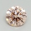 0.97 Ct. Fancy Intense Pink Round Lab Grown Diamond