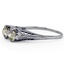 The Duet Ring, smalltop view on a hand
