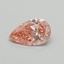 0.33 Ct. Fancy Vivid Pink Pear Lab Grown Diamond
