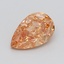 0.49 Ct. Fancy Intense Yellow Orange Pear Lab Grown Diamond