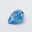 1.01 Ct. Fancy Vivid Blue Pear Lab Grown Diamond