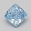 1.95 Ct. Fancy Vivid Blue Cushion Lab Grown Diamond