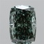 2.50 Ct. Fancy Vivid Green Cushion Lab Grown Diamond
