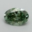 2.01 Ct. Fancy Vivid Green Oval Lab Grown Diamond