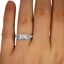 The Catharina Ring, smallzoomed in top view on a hand