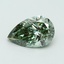 6.01 Ct. Fancy Vivid Green Pear Lab Grown Diamond
