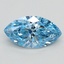 0.83 Ct. Fancy Vivid Blue Marquise Lab Grown Diamond