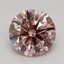 1.11 Ct. Fancy Brownish Pink Round Lab Grown Diamond