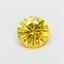 1.04 Ct. Fancy Vivid  Yellow Round Lab Grown Diamond