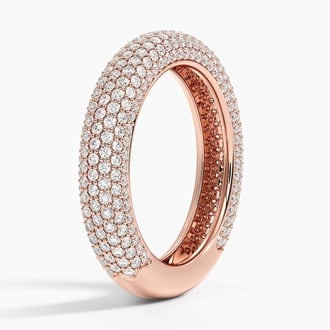 Lab Diamond Tube Ring