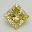 1.00 Ct. Fancy  Yellow Princess Lab Grown Diamond