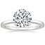 18K White Gold Melinda Solitaire Ring, smalltop view