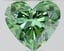 1.02 Ct. Fancy Vivid Green Heart Lab Grown Diamond
