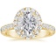 18K Yellow Gold Sienna Halo Three-Quarter Coverage Diamond Ring (3/4 ct. tw.), smalltop view